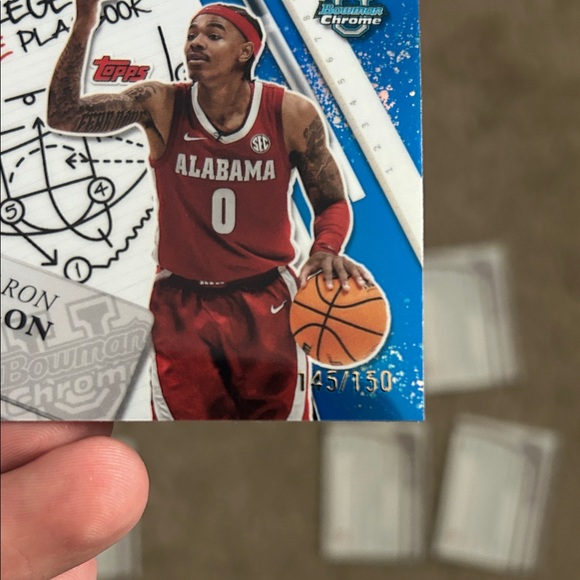 Alabama Men’s Basketball Lot purple waves, refractors numbered cards - Picture 3 of 7